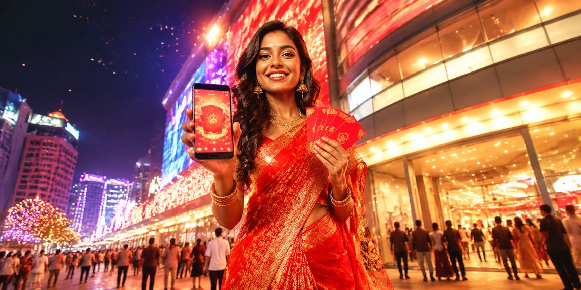 Indian urban street scene symbolizing data privacy and secure digital experience
